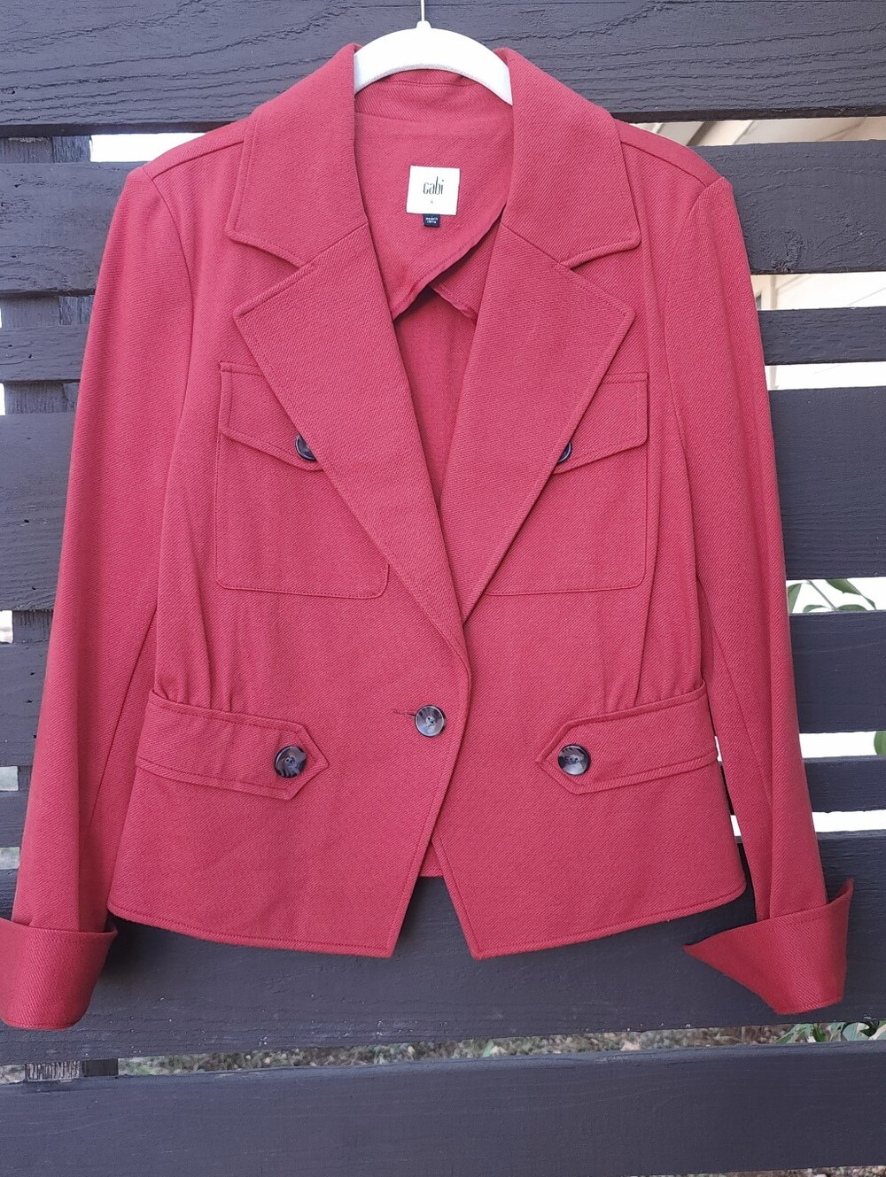 CAbi  Red Tailored Blazer